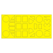 Eduard CX331 1/72 Messerschmitt Bf-109E-4/E-4 Mask Set