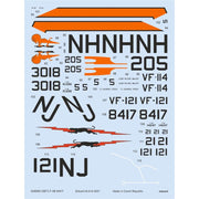 Eduard D48093 1/48 F-4B Navy Decal Set for Tamiya