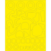 Eduard EX705 1/48 Mi-24 for ZVEZDA kit Mask set