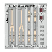 Eduard FE1120 1/48 O-2A Seatlets Steel for ICM Kit