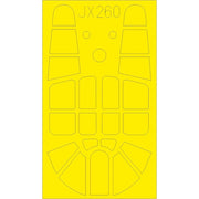 Eduard JX260 1/32 P-40E Mask Set for Trumpeter kit