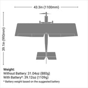 E-Flite Ultra Stick 1.1m RC Plane BNF Basic EFL14050