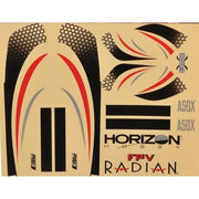 E-Flite EFLU2904 Red Decal Sheet UMX Radian