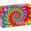 Enjoy Psychedelic Rainbow Spiral 1000pc Jigsaw Puzzle