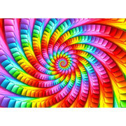 Enjoy 1635 Psychedelic Rainbow Spiral 1000pc Jigsaw Puzzle