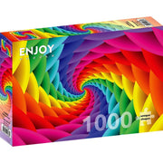 Enjoy 1638 Gradient Rainbow Swirl 1000pc Jigsaw Puzzle