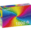 Enjoy 1970 Stained Glass Rainbow Burst 1000pc Jigsaw Puzzle