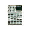 DCC Concepts ESP-POINT1.6 Pre-Etched Sleepers 1.6mm (4mm scale) - B9 to A5 Points