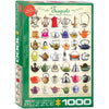 Eurographics 60599 Teapots Jigsaw Puzzle 1000pc