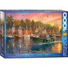 Eurographics 60969 Dominic Davison Harbor Sunset Jigsaw Puzzle 1000pc