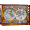 Eurographics 62006 Antique World Map 1000pc Jigsaw Puzzle