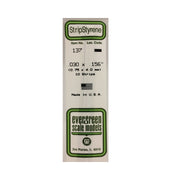 Evergreen 00137 Styrene Strips 0.030 x 0.156 x 14in / 0.76mm x 4mm x 36cm - 10