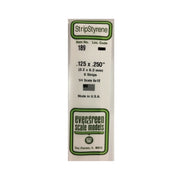 Evergreen 00189 Styrene Strips 0.125 x 0.250 x 14in / 3.2mm x 6.4mm x 36cm - 5