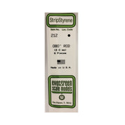 Evergreen 00212 Styrene Rod 0.080 x 14in / 2mm x 36cm 6pc - Metro Hobbies