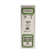 Evergreen 00272 Styrene I-Beam .080 in/ 2.0mm 14in/35cm (x4)