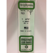 Evergreen T Profile 0.073 x 0.073 x 14in 0.024 Thick (4)