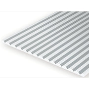 Evergreen 04125 Styrene V-Groove Spacing 0.125 x 6 x 12in / 3.2mm x 15cm x 30cm - 1