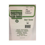 Evergreen 04125 Styrene V-Groove Spacing 0.125 x 6 x 12in / 3.2mm x 15cm x 30cm - 1