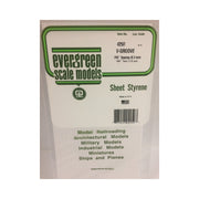 Evergreen 04250 Styrene V-Groove 0.250 x 6 x 12