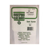 Evergreen 4523 White Styrene Seam Roof Sheet 0.375 x 6 x 12in / 9.5mm x 15cm x 30cm - 1 - Metro Hobbies