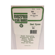 Evergreen 09009 Styrene White Sheets 0.005 x 6 x 12in / 0.13mm x 15cm x 30cm - 3