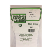 Evergreen 09015 Styrene White Sheets 0.015 x 6 x 12in / 0.38mm x 15cm x 30cm - 3