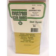 Evergreen Transparent Sheet Assortment 0.010 x 6 x 12in (5)