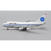 JC Wings EW474S002 1/400 Pan Am B747SP N533PA Clipper New Horizons with Commemorative Flight 50 Logo