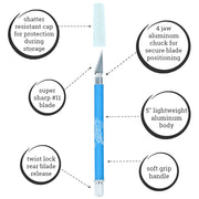 Excel 16018 K-18 Grip-On Knife Carded