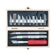 Excel 44382 Knife Set in Wooden Box with light med heavy duty*
