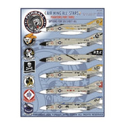 Furball Aero-Design 48045 1/48 Air Wing All-Stars Phantoms Part 3 for Academy Kits Decal Set