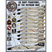 Furball Aero-Design 48076 1/48 US Navy Phantoms of the Vietnam War Part 1 Decal Set