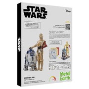 Metal Earth FCMM-GB-C3POR2D2 Gift Box C-3PO & R2D2