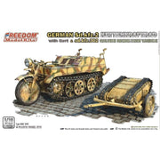 Freedom Models 16002 1/16 Sd.Kfz. 2 Kettenkraftrad with Cart and Sdkfz 302 Goliath