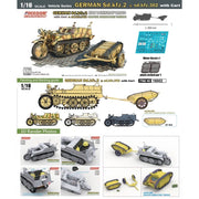 Freedom Models 16002 1/16 Sd.Kfz. 2 Kettenkraftrad with Cart and Sdkfz 302 Goliath
