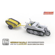 Freedom Models 16002 1/16 Sd.Kfz. 2 Kettenkraftrad with Cart and Sdkfz 302 Goliath
