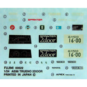Fujimi 04629 1/24 Toyota 86 Trueno 2 Door GT/APEX Early Production ID-183