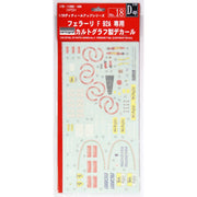 Fujimi FUJ11280 1/20 Ferrari F92A 1992 LATE Version Cartograf Decale DUP-18