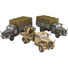 Fujimi FUJ72321 1/72 German 3 Ton Truck Camouflaged/Medical Van/AA Ring Mount Mi-21