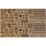 Fujimi FUJ72329 1/72 Genuine Photo Etched Parts for JGSDF 1/2t Trucke for Army and Military Police Mi-205