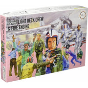 Fujimi FUJ72346 1/72 Flight Deck Crews and Fire Engine USN FDC-2