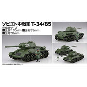 Fujimi FUJ76242 1/76 Soviet T-34/85 Set of 2 SWA-34