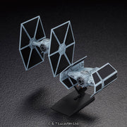 Bandai 0214502 Star Wars Vehicle Model 007 Tie Advanced X 1 & Fighter Set