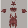 Bandai 5057797 1/144 Option Armor for Close Fighting Portanova Exclusive Dark Red 30MM