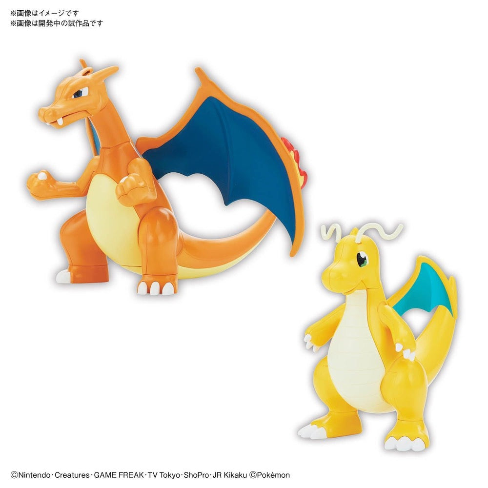 Bandai 5060857 Charizard and Dragonite Pokemon Model Kit