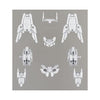 Bandai 5060935 1/144 Option Armour for Commander Cielnova Exclusive White 30MM