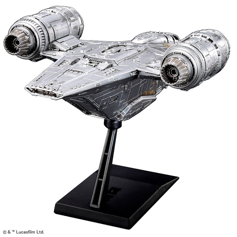 Bandai 5061795 Star Wars Vehicle Model Razor Crest Silver Coating Version