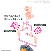 Bandai 5063359 Option Hand Parts White/Black 30MS