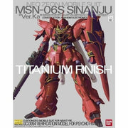 Bandai 5064132 MG 1/100 MSN-06S Sinanju Ver.Ka Titanium Finish Version