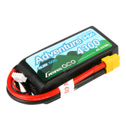 Gens Ace Adventure 11.4V 3S 4300mAh 60C Soft Case HV LiPo Battery (XT60 Plug)
